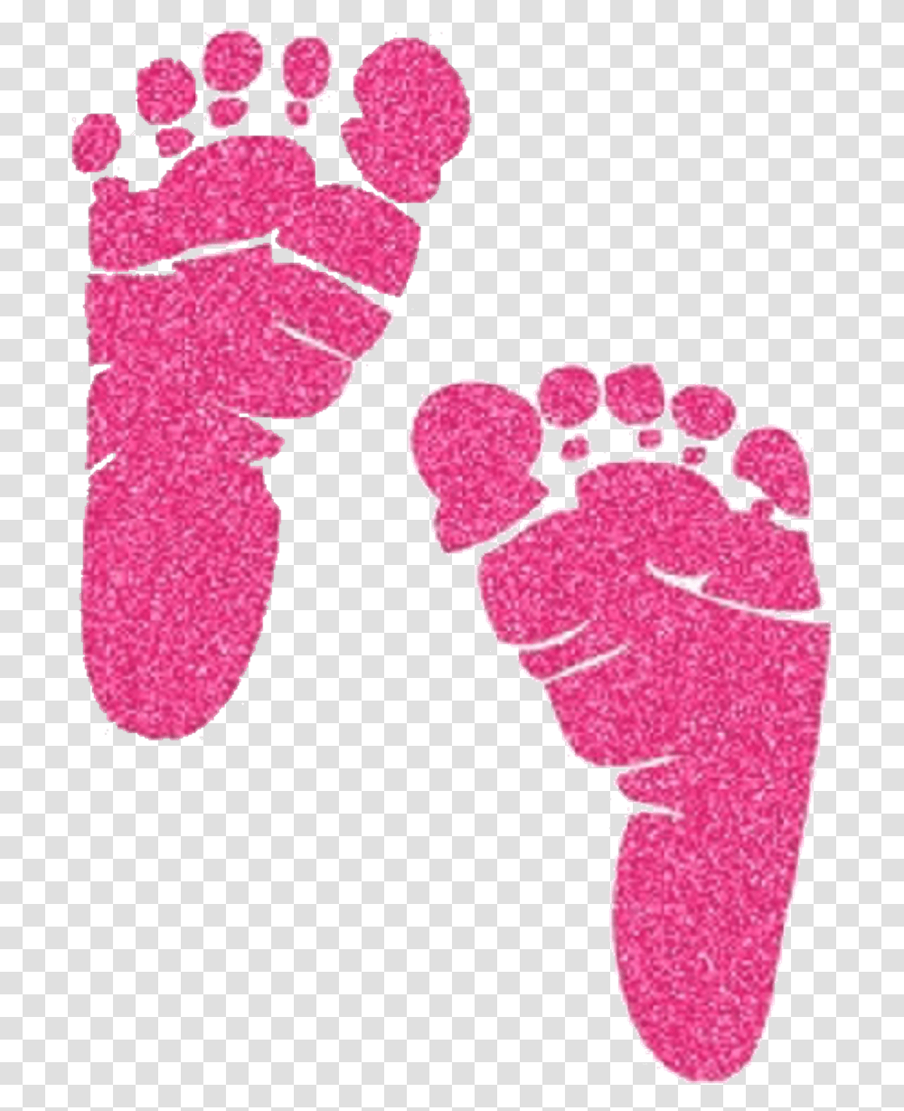 Clipart Free Library Pink Baby Footprints Clipart Baby Footprints Svg Free, Heart, Purple, Petal, Flower Transparent Png