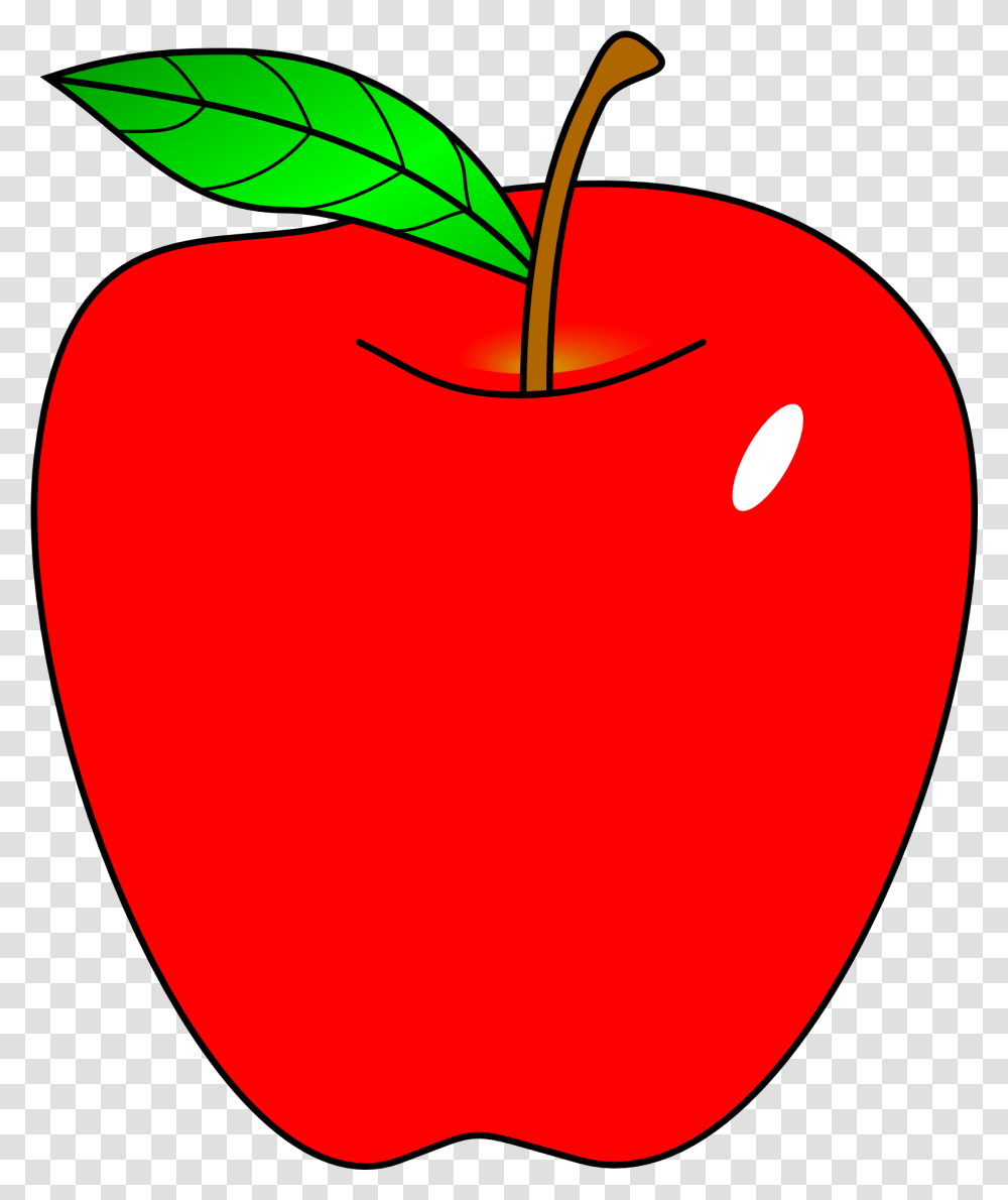 Clipart Free Stock Apple Clip Red Apple Clipart Apple Clipart, Plant, Fruit, Food, Cherry Transparent Png