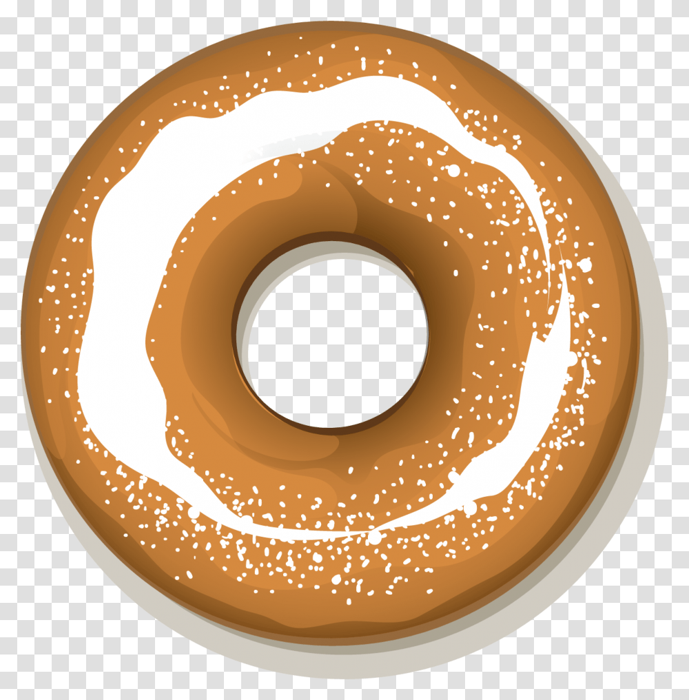 Clipart Free Stock Doughnut Icon Cartoon Transprent Clipart Cartoon Bagel, Bread, Food, Meal, Sweets Transparent Png
