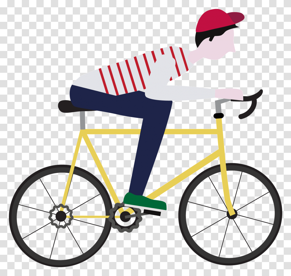 Clipart Freeuse Bike Animated Animated Bike, Bicycle, Vehicle, Transportation, Person Transparent Png