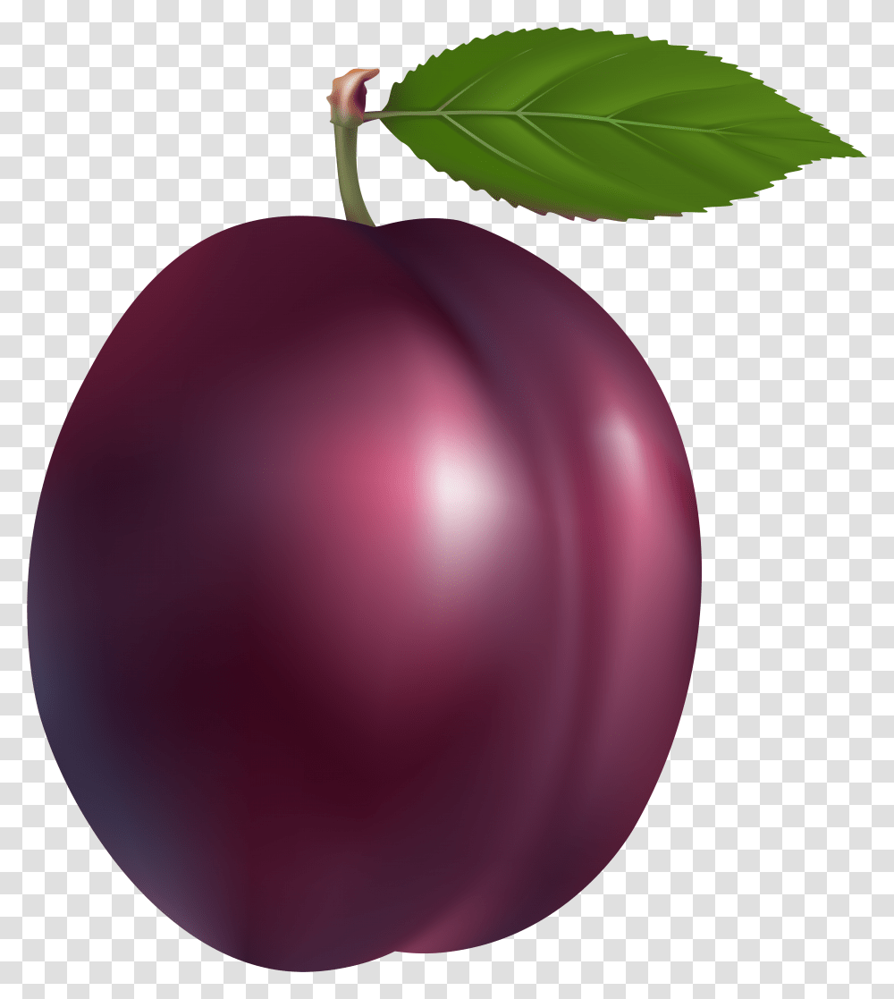Clipart Fruit Purple Fruit Plum Clipart, Plant, Food, Balloon, Cherry Transparent Png
