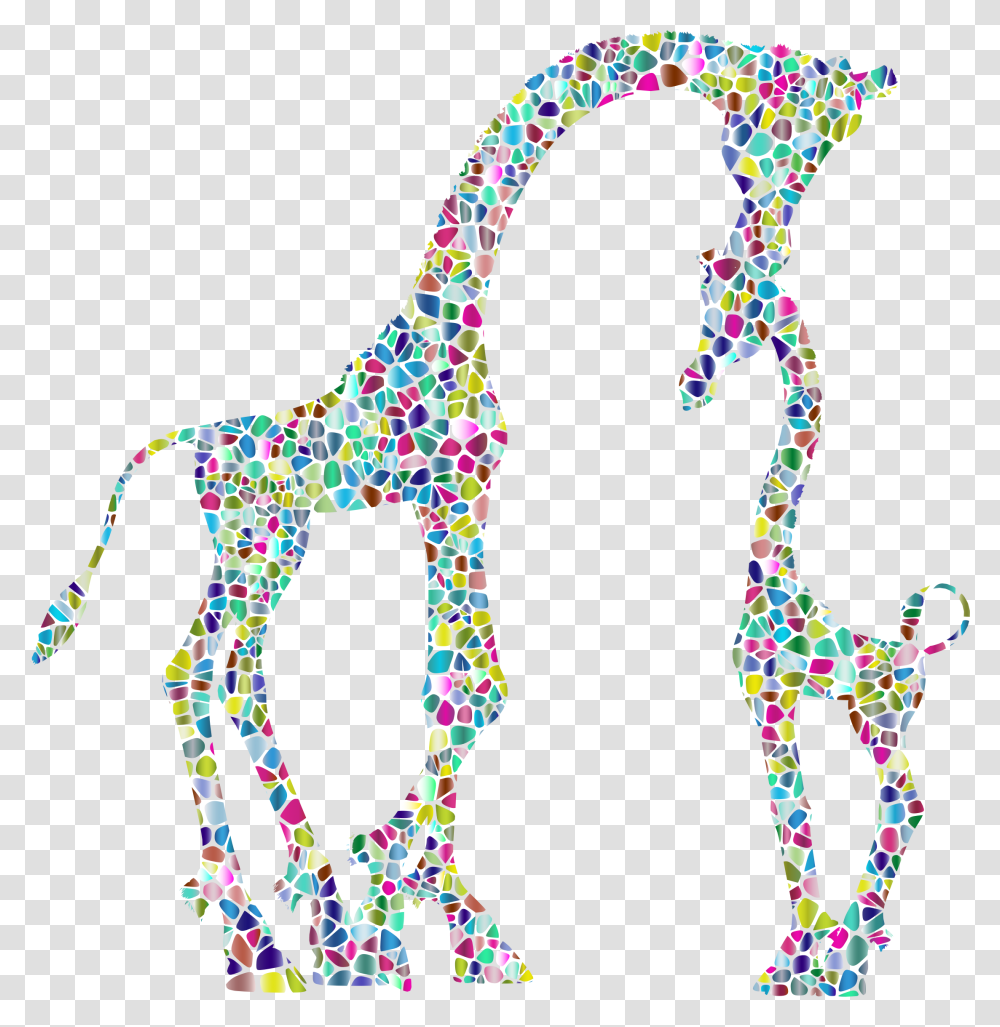 Clipart Giraffe Background Animals Mother And Child Svg, Parade, Crowd, Underwear, Clothing Transparent Png