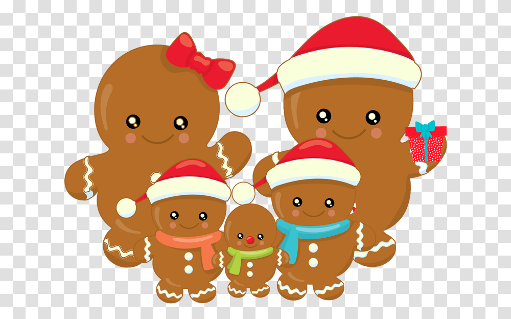 Clipart Girl Gingerbread Christmas Gingerbread Family Clipart, Elf, Food, Chef Transparent Png