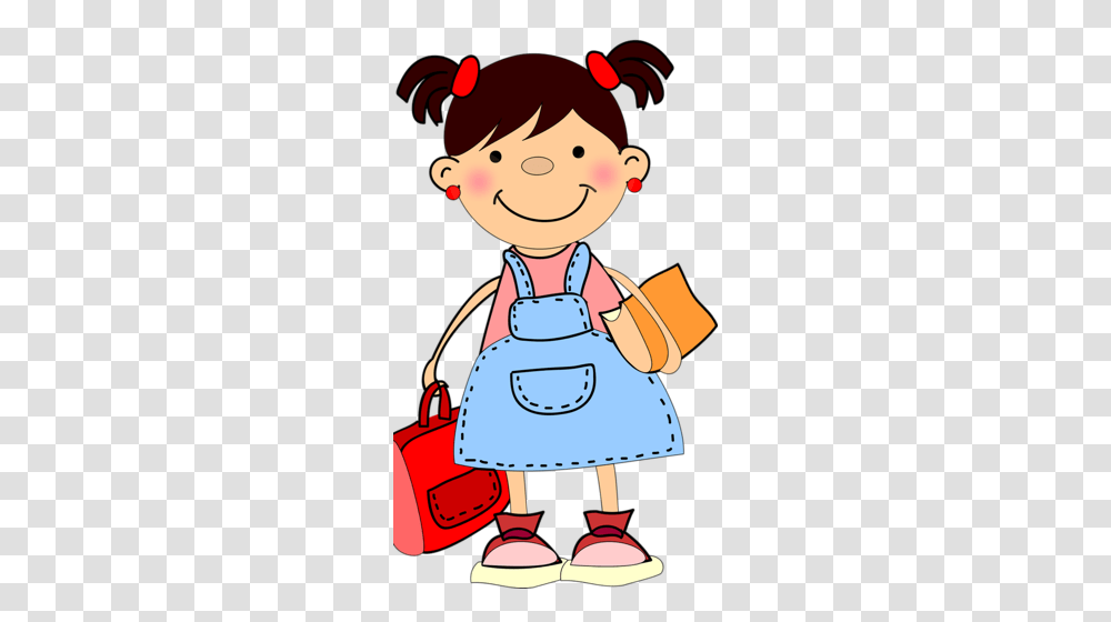 Clipart Girl School, Bag, Handbag, Accessories, Accessory Transparent Png