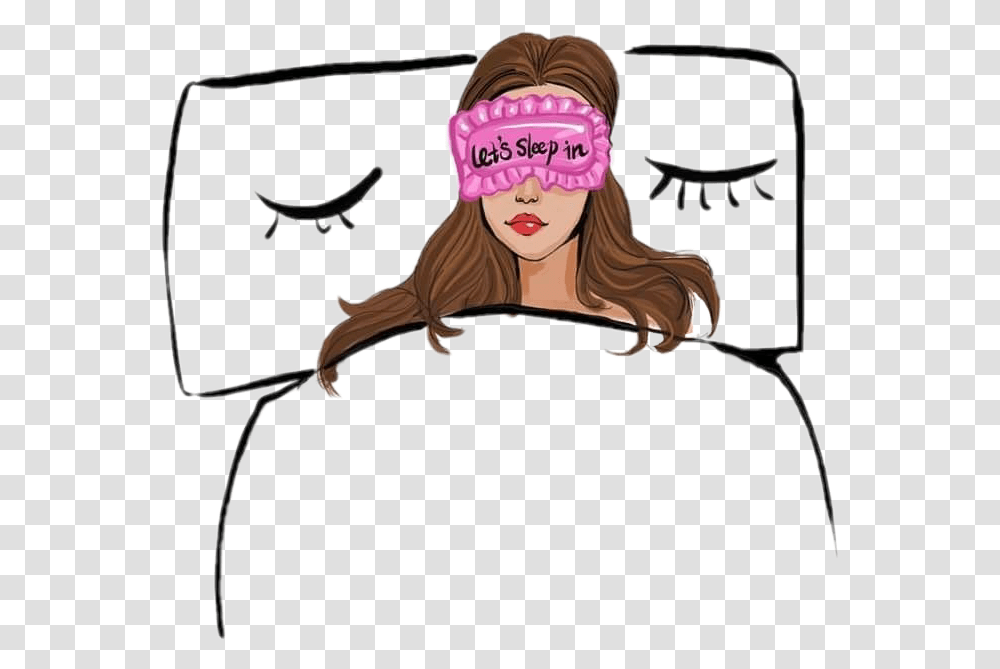 Clipart Girl Sleeping, Person, Face, Animal Transparent Png
