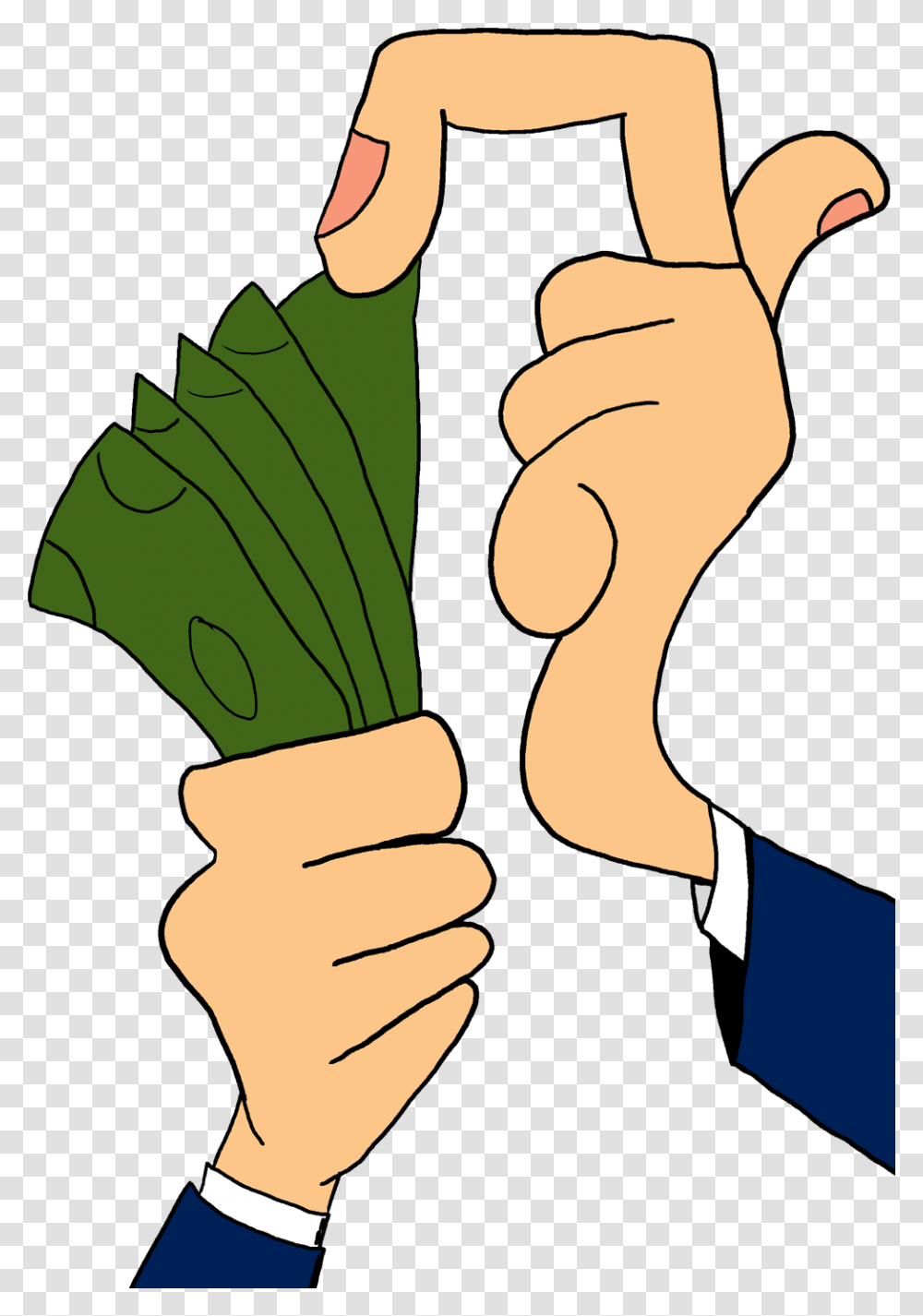 Clipart Giving Money Business Counting Money Clip Art, Plant, Hand, Arm, Vegetable Transparent Png