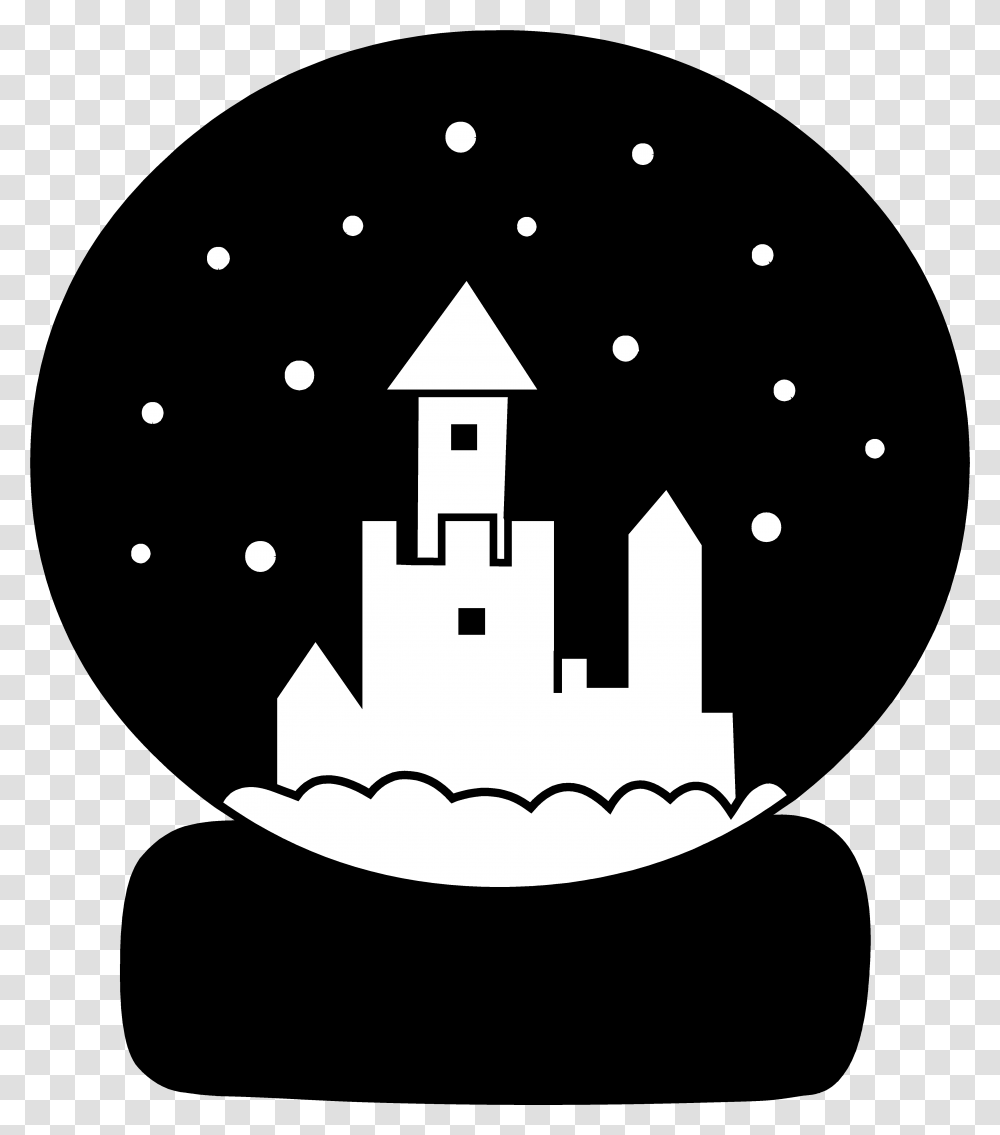 Clipart Globe Silhouette Christmas Snow Globe Silhouette, Candle, Stencil Transparent Png