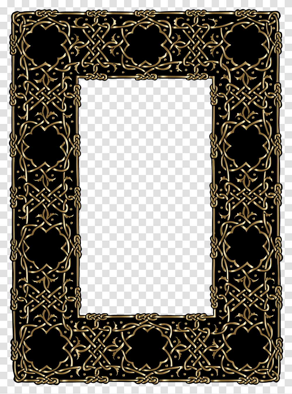 Clipart Gold Ornate Geometric Frame Gold Celtic Border, Alphabet, Text, Rug, Oval Transparent Png