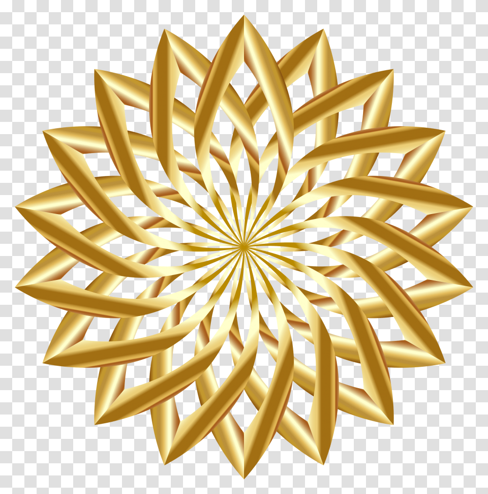 Clipart, Gold, Pattern, Fractal, Ornament Transparent Png