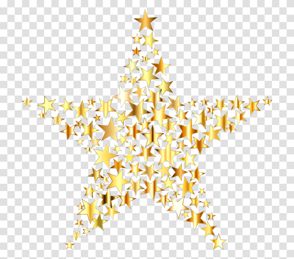 Clipart Gold Star Background Hd Download Christmas Star Free, Star Symbol, Cross Transparent Png