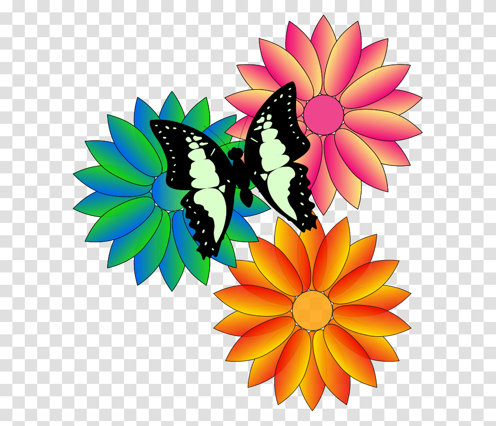 Clipart, Floral Design, Pattern, Dahlia Transparent Png