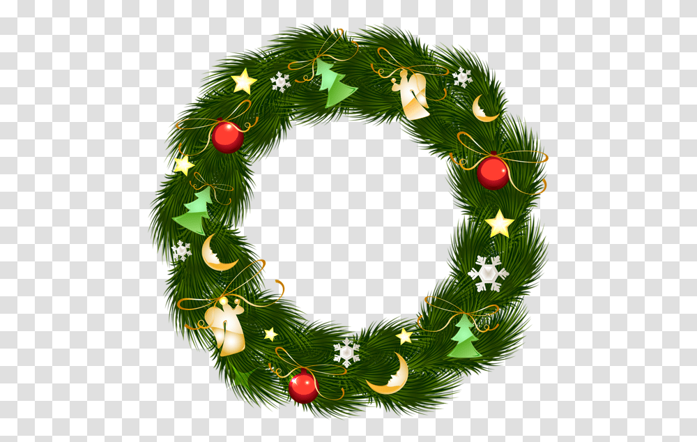 Clipart Green Christmas Decorations, Wreath, Christmas Tree, Ornament, Plant Transparent Png