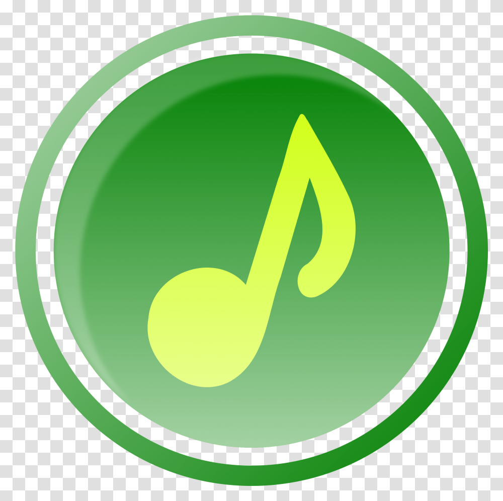 Clipart Green Free For Download Music Icon Green, Plant, Symbol, Logo, Rug Transparent Png