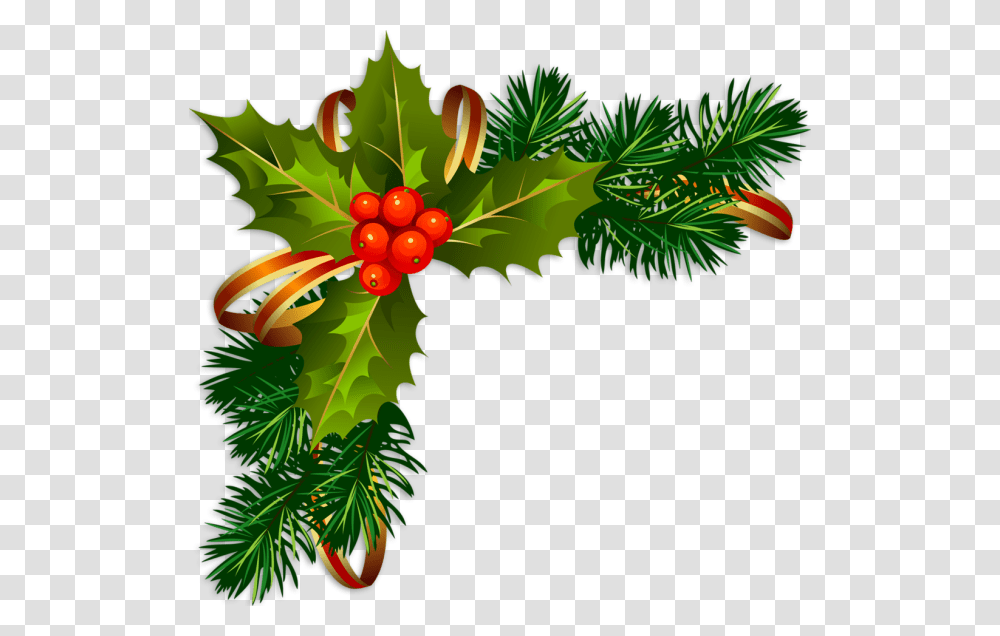 Clipart Guirlande Noel Gratuit Frame For Christmas, Plant, Tree, Leaf, Fruit Transparent Png