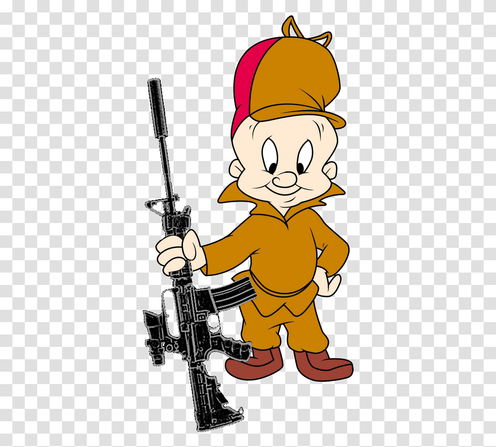 Clipart Gun Ar15 Free For Elmer Fudd Happy Birthday, Person, Hand, Outdoors, Pirate Transparent Png
