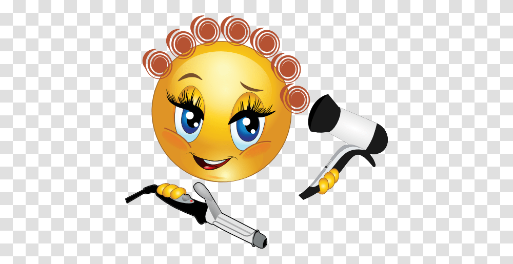 Clipart Hair Styling Smiley Mizah Smiley, Blow Dryer, Appliance, Hair Drier, Gas Station Transparent Png