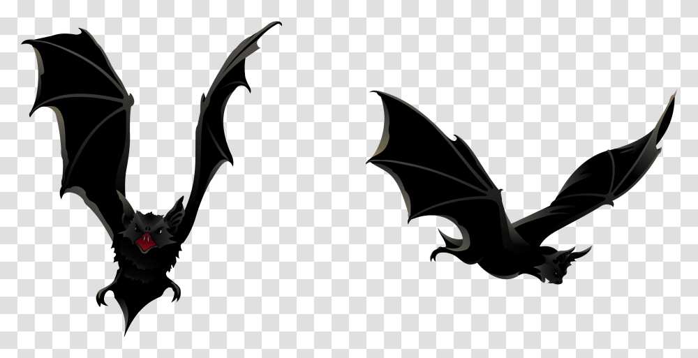 Clipart Halloween Bats Clip Halloween Bats Halloween Bats, Dragon, Silhouette, Batman Logo Transparent Png