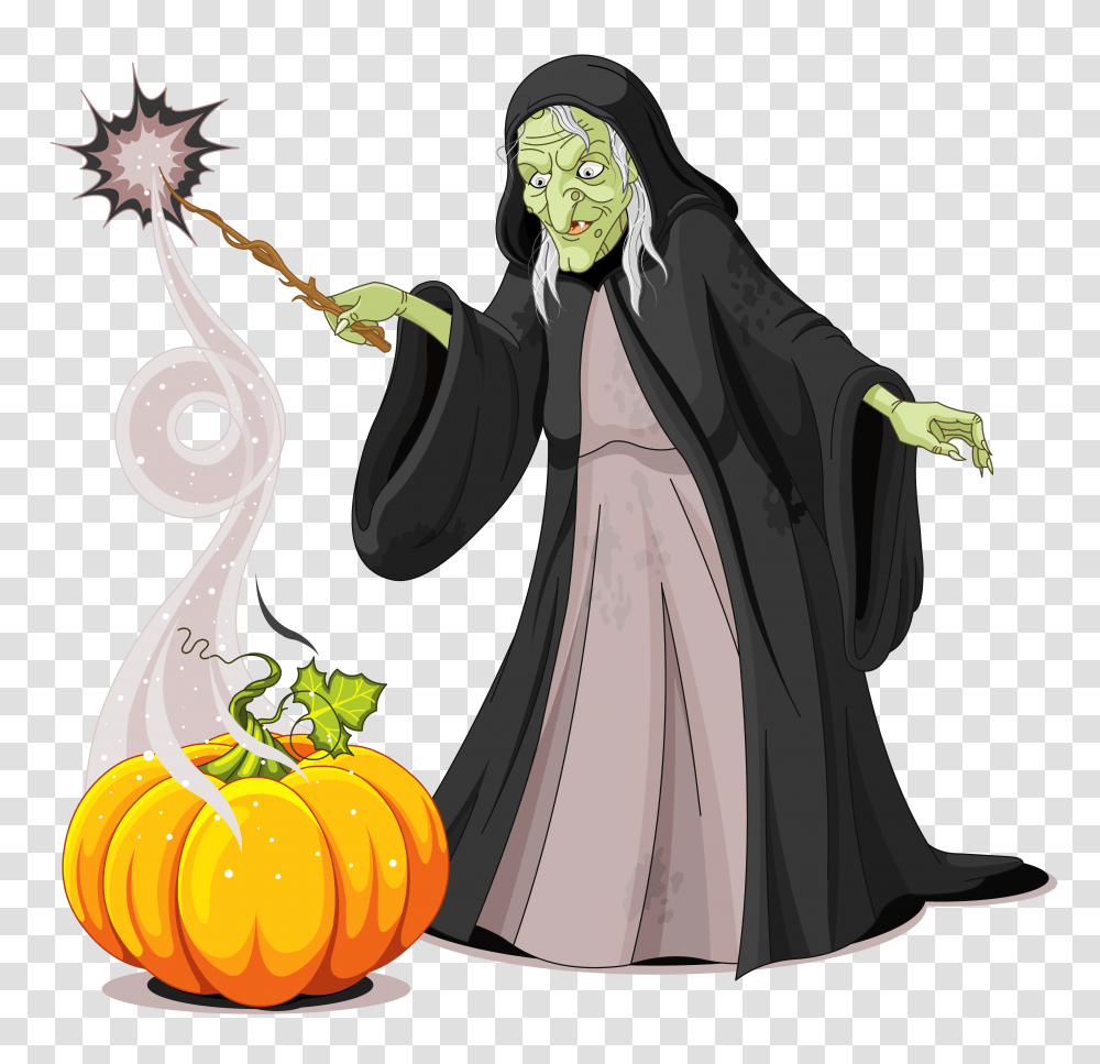 Clipart Halloween Creepy Witch Halloween, Costume, Clothing, Performer, Plant Transparent Png