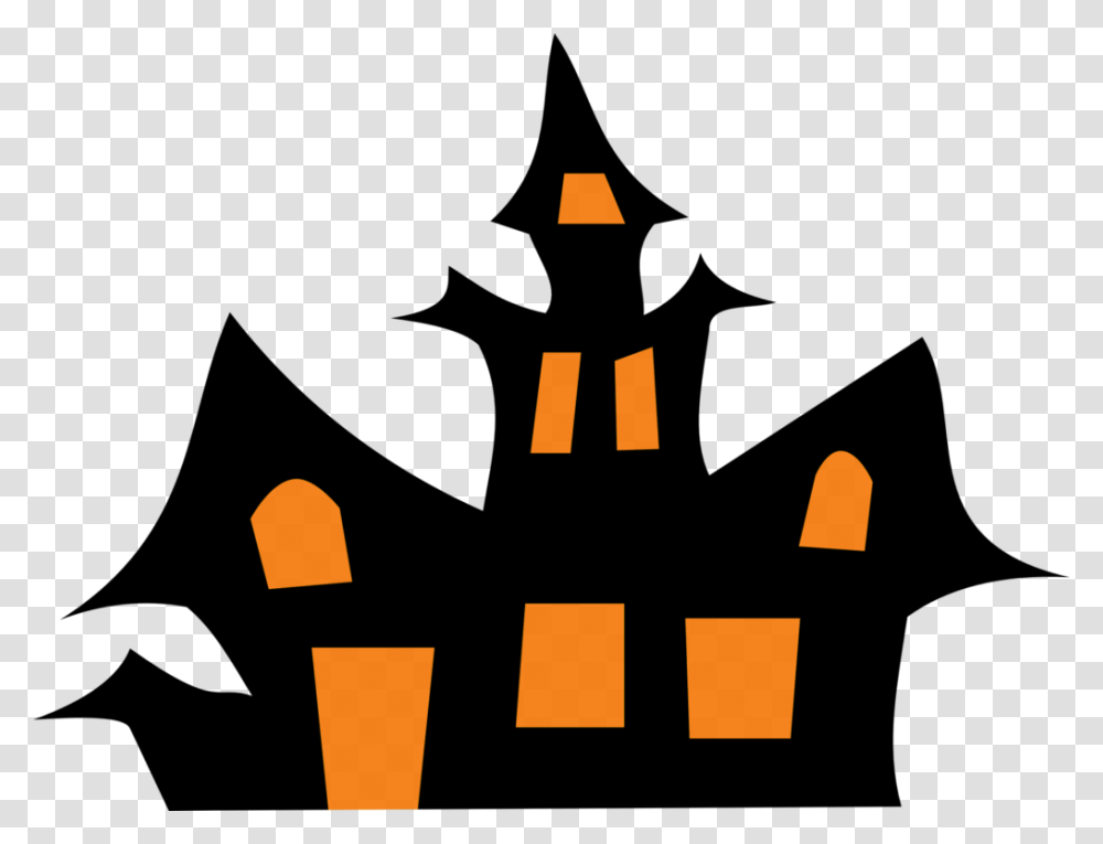 Clipart Halloween House Winging, Lighting Transparent Png