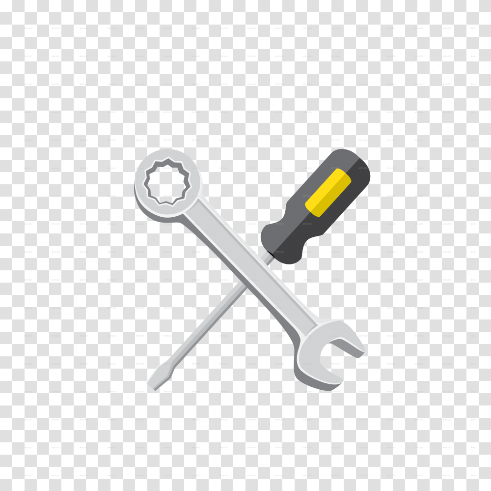 Clipart Hammer Spanner Screw Driver And Spanner Logo, Wrench, Tool, Handle Transparent Png