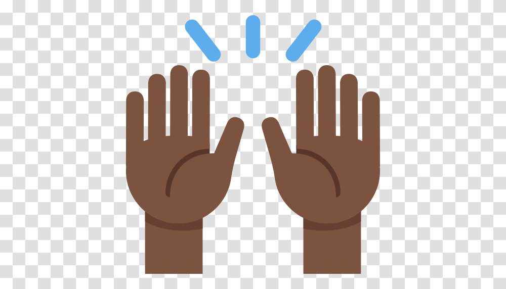 Clipart Hand Emoji Raised, Apparel, Finger, Glove Transparent Png