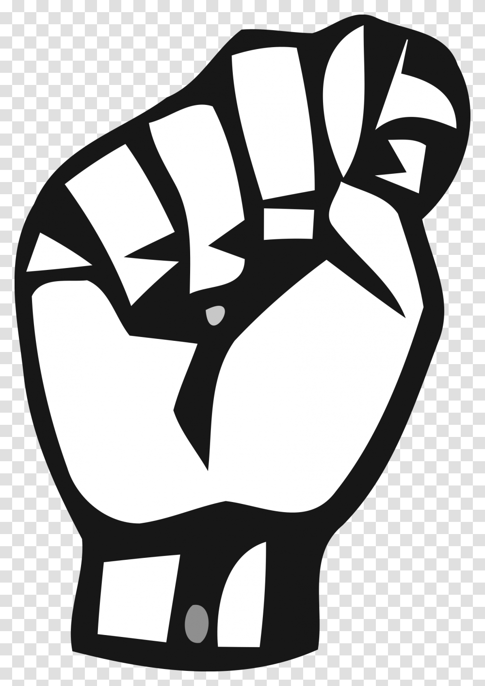 Clipart, Hand, Fist, Stencil Transparent Png