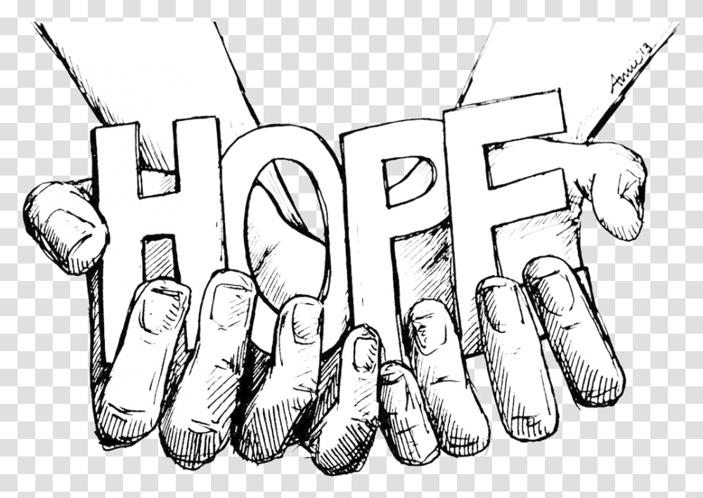 Clipart Hands God Easy Drawing Of Hope, Person, Prison, Sketch Transparent Png