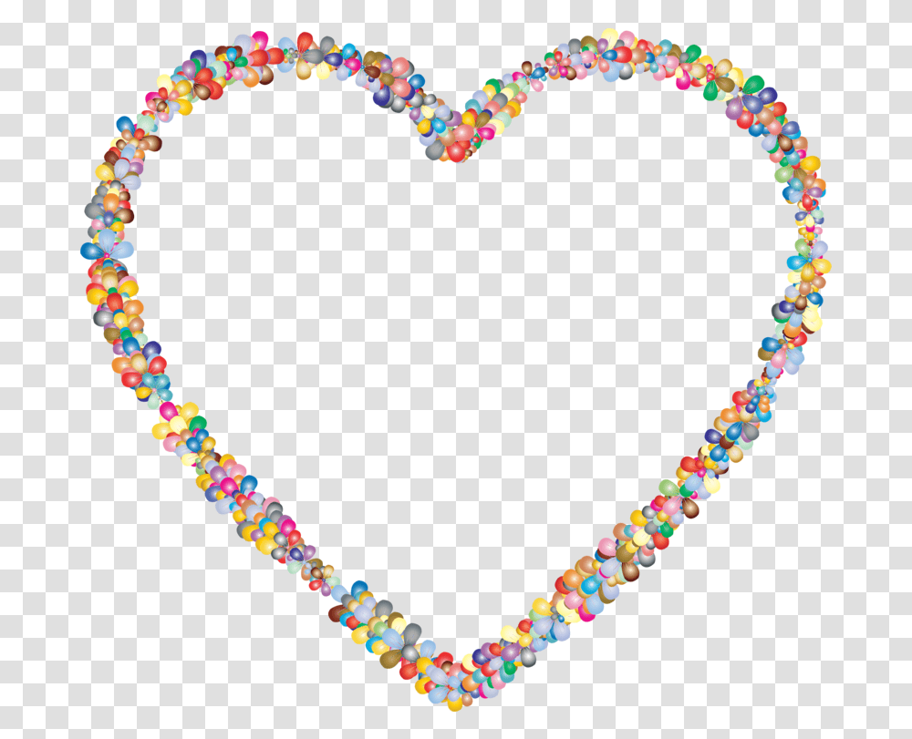 Clipart Heart Balloons Colorful, Necklace, Jewelry, Accessories, Accessory Transparent Png