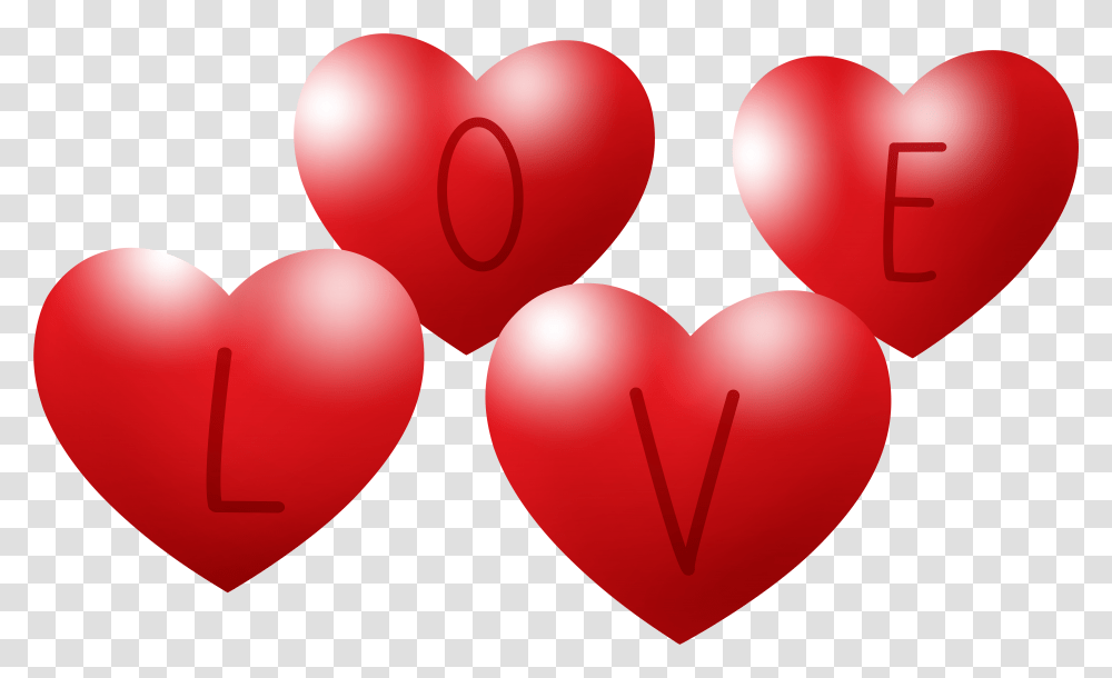 Clipart Hearts Love 4 Love Hearts Clip Art, Balloon Transparent Png