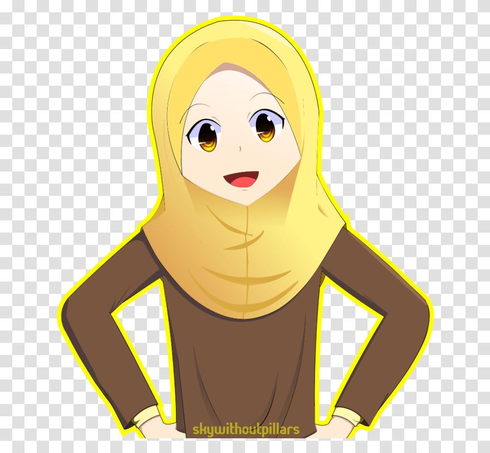 Clipart Hijab Girl, Apparel, Hoodie, Sweatshirt Transparent Png