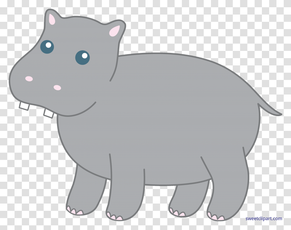 Clipart Hippo Gray Thing, Animal, Mammal, Cat, Pet Transparent Png