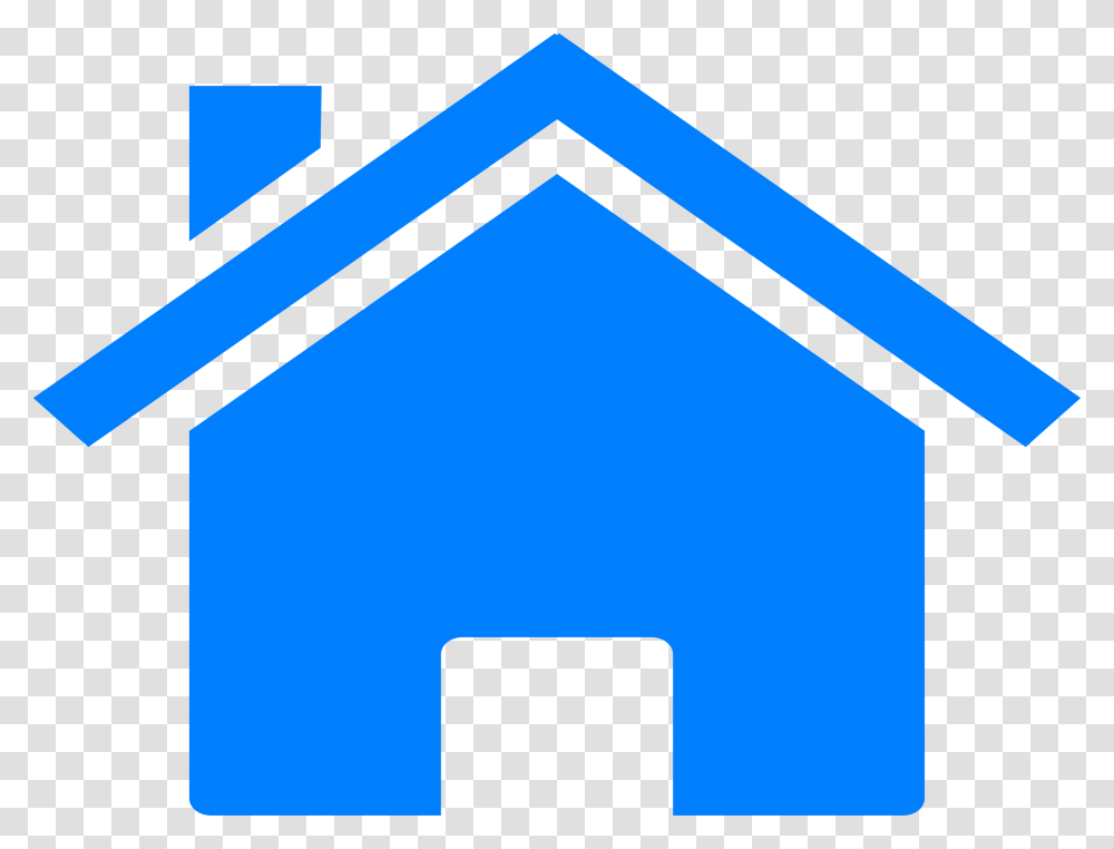 Clipart Home Home Address Small Blue House Logo, Triangle, Envelope Transparent Png