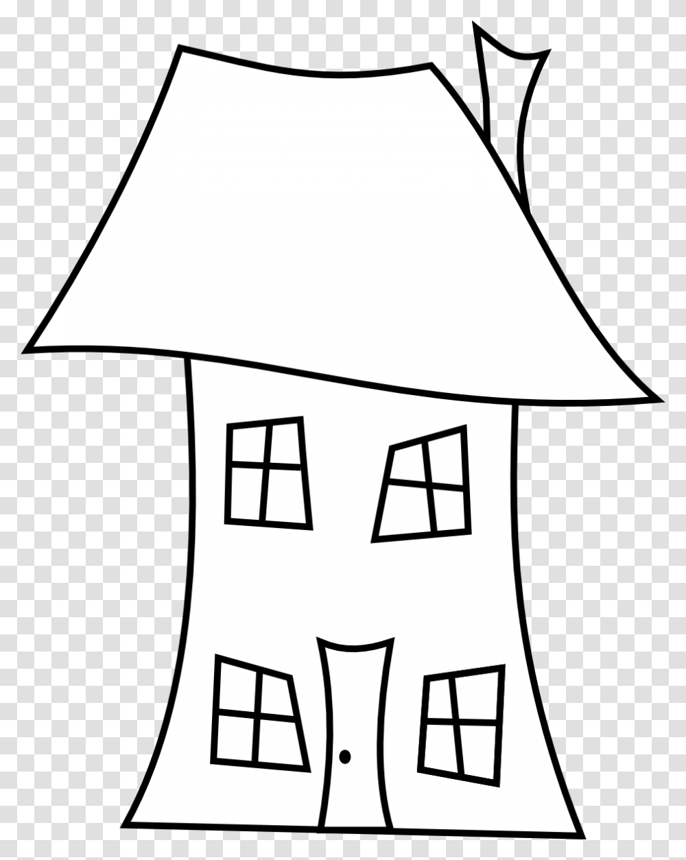 Контурное изображение домика