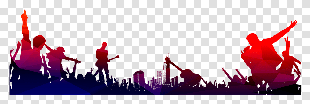 Clipart Image City Music Concert Background Singer, Outdoors, Nature, Silhouette Transparent Png