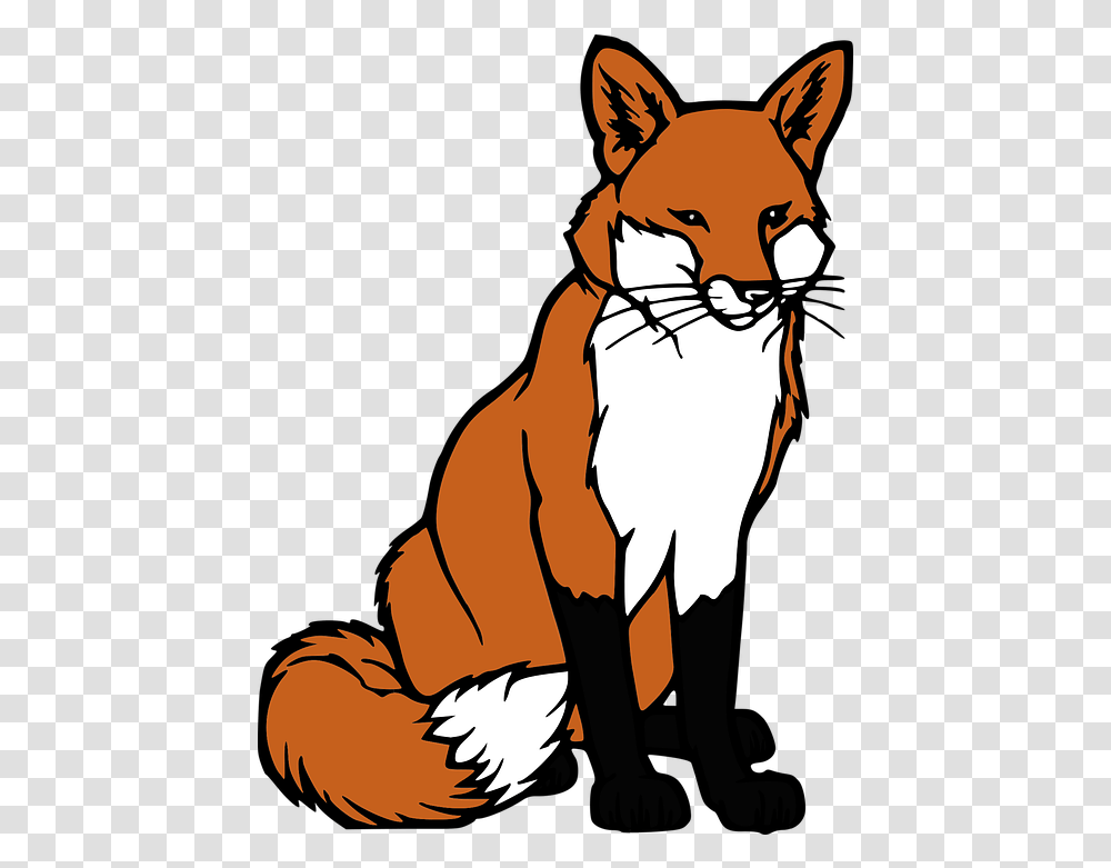 Clipart Image Fox Clip Art, Red Fox, Canine, Wildlife, Mammal Transparent Png