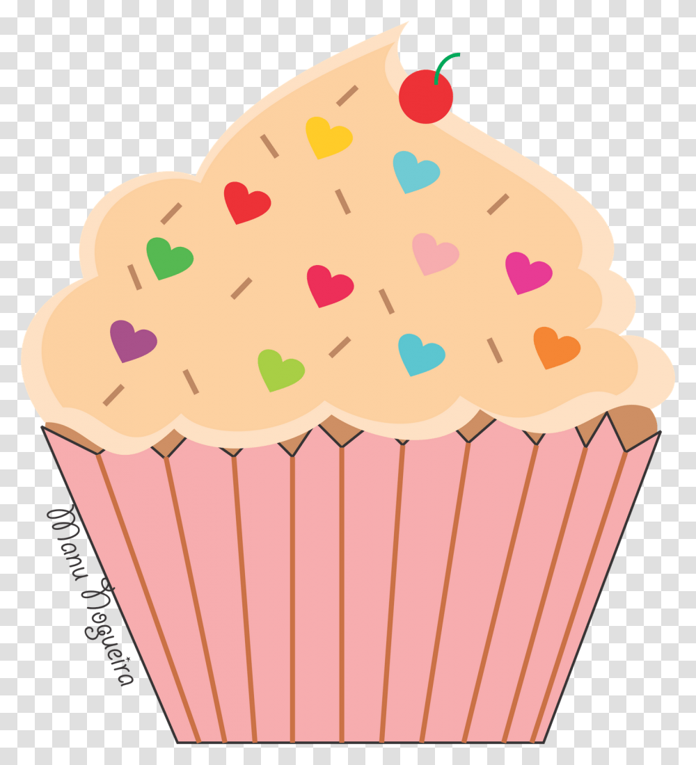 Clipart Imagens De Cupcake Desenho, Cream, Dessert, Food, Creme Transparent Png