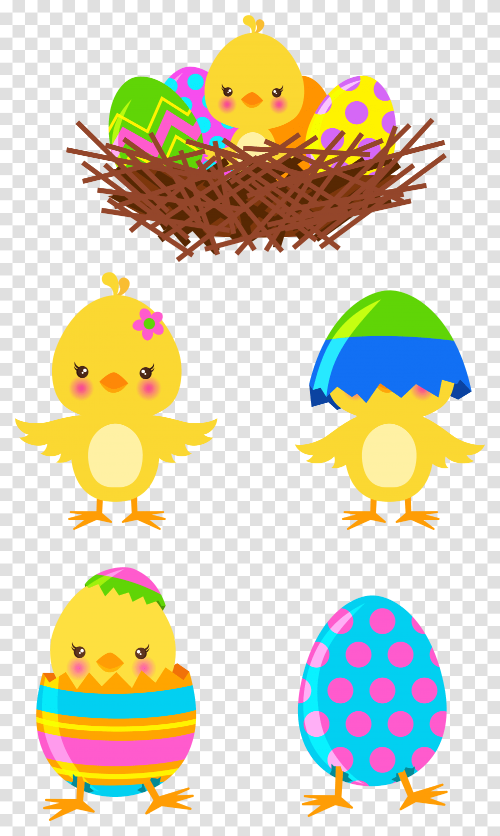 Clipart Images Collection Easter Chick Easter Chicks Clipart, Graphics, Pac Man, Halloween, Pattern Transparent Png