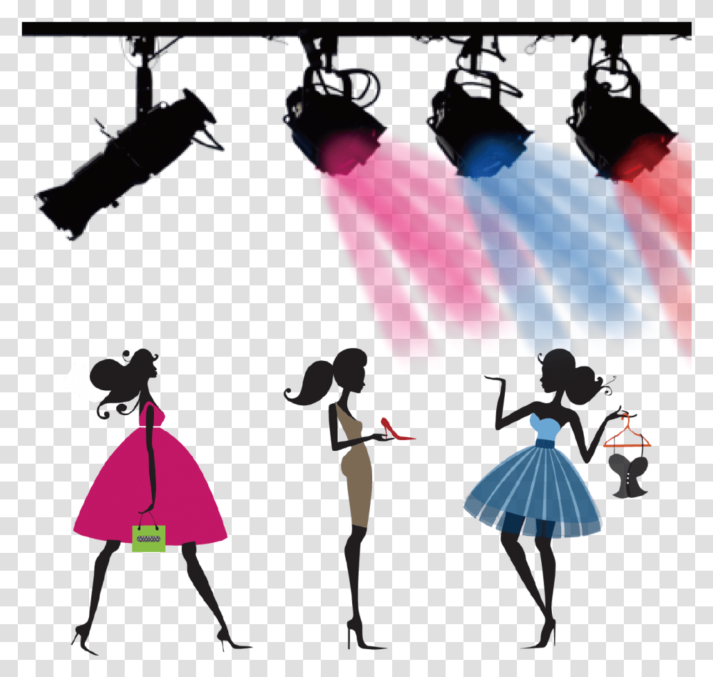 Clipart Images Fashion Show Background Dress Clipart, Silhouette, Poster, Duel Transparent Png