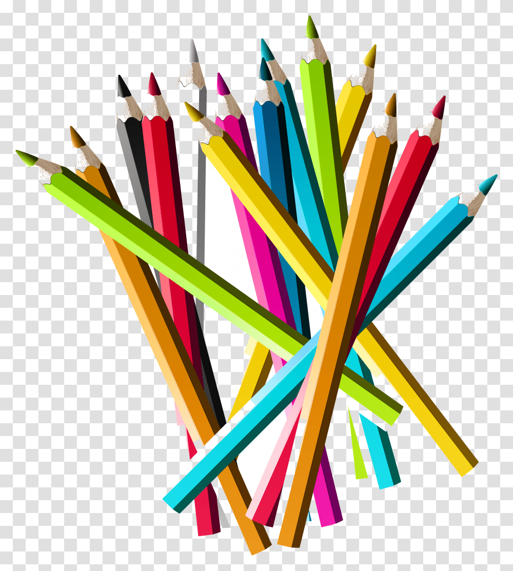 Clipart Images Of Pencils Cartoons Color Pencils Clipart Transparent Png