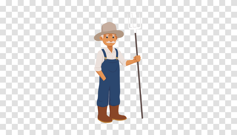 Clipart In Farmer Cartoon Agriculture, Person, Human, Weapon, Weaponry Transparent Png
