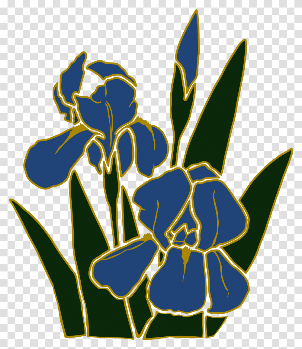 Clipart, Iris, Flower, Plant, Blossom Transparent Png