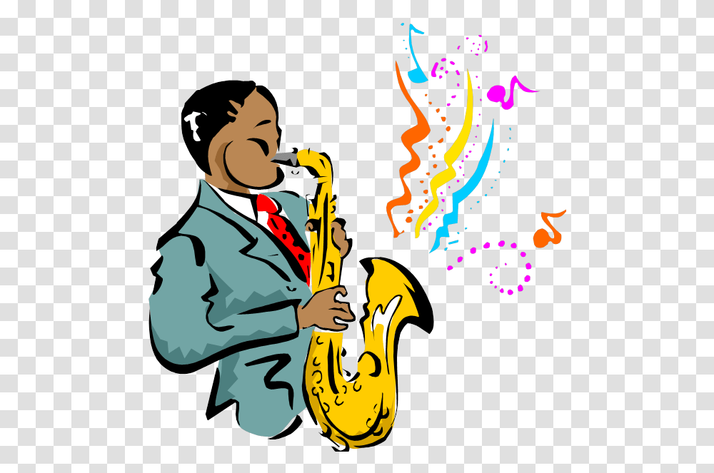 Clipart Jazz Music, Leisure Activities, Musical Instrument, Saxophone, Person Transparent Png