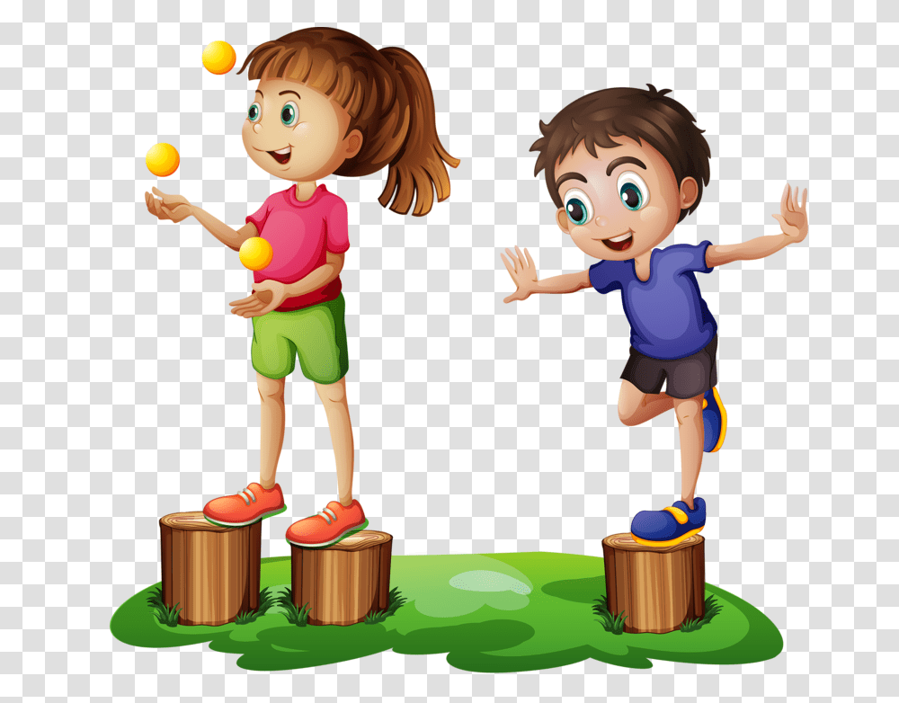 Clipart Kids Playing Play And Children, Person, Human, People, Performer Transparent Png