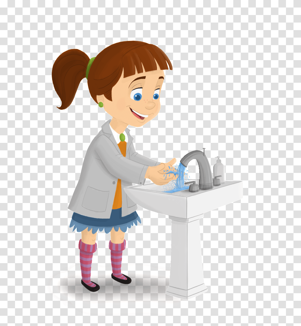 Clipart Kids Washing Hands, Person, Female, Blonde, Woman Transparent Png