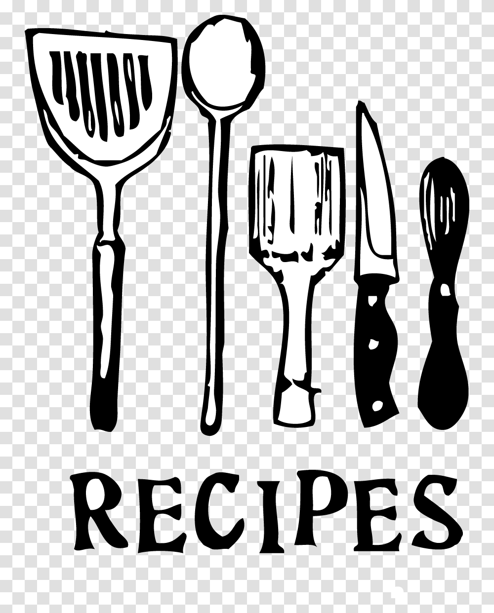 Clipart Kitchen Vessel Recipe Book Front Cover Fork Cutlery Transparent Png Pngset Com