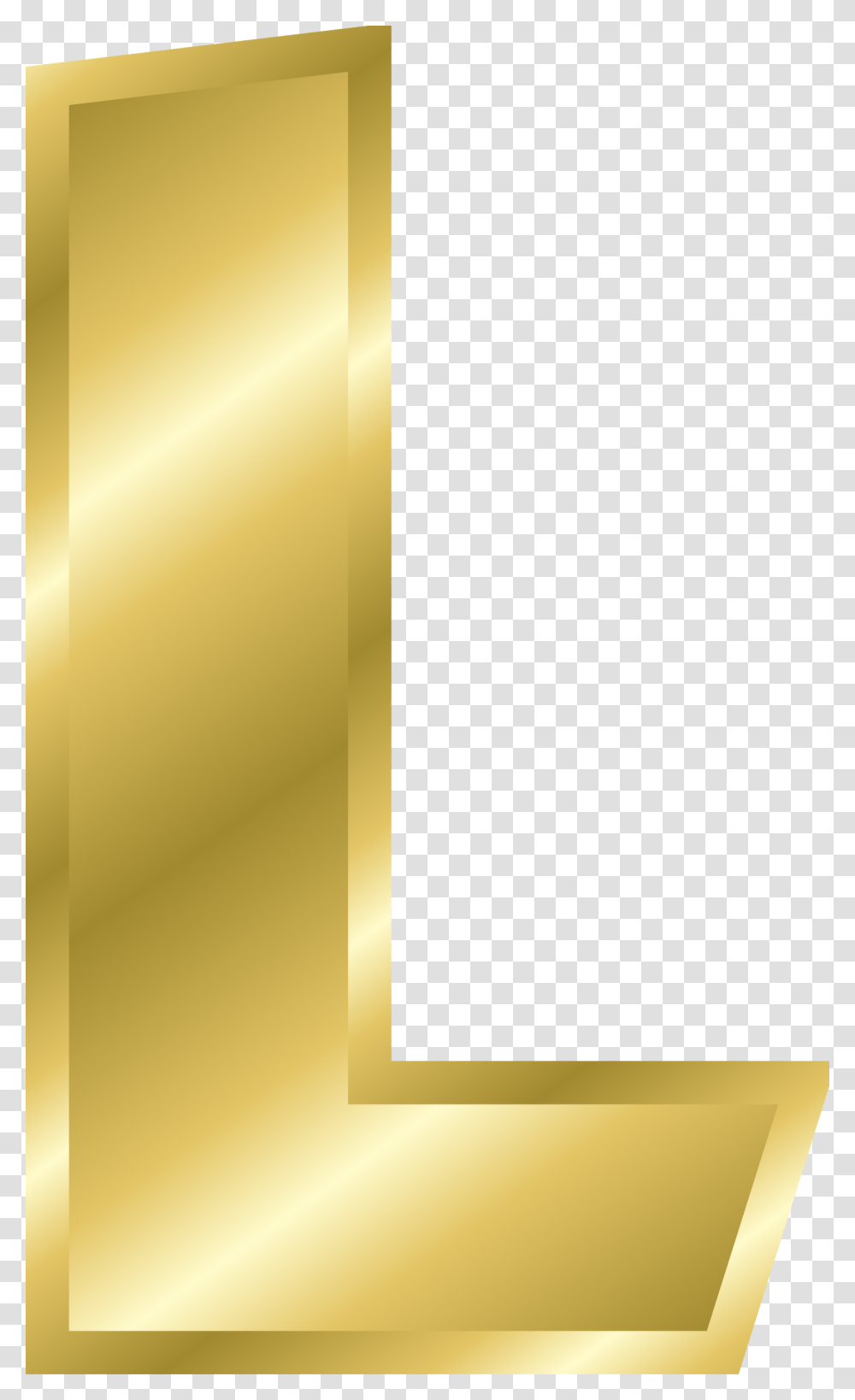 Clipart Letters Gold Gold Letter L, Lighting Transparent Png
