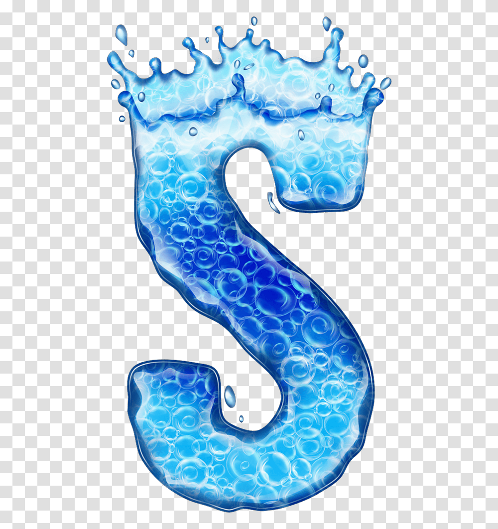 Clipart Letters Water Letter S Water, Number, Symbol, Text, Birthday Cake Transparent Png
