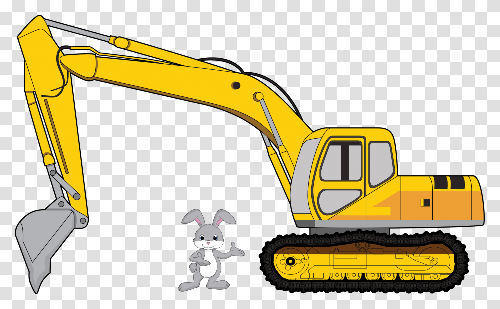 Clipart Library Construction Backhoe Cliparts, Tractor, Vehicle, Transportation, Bulldozer Transparent Png
