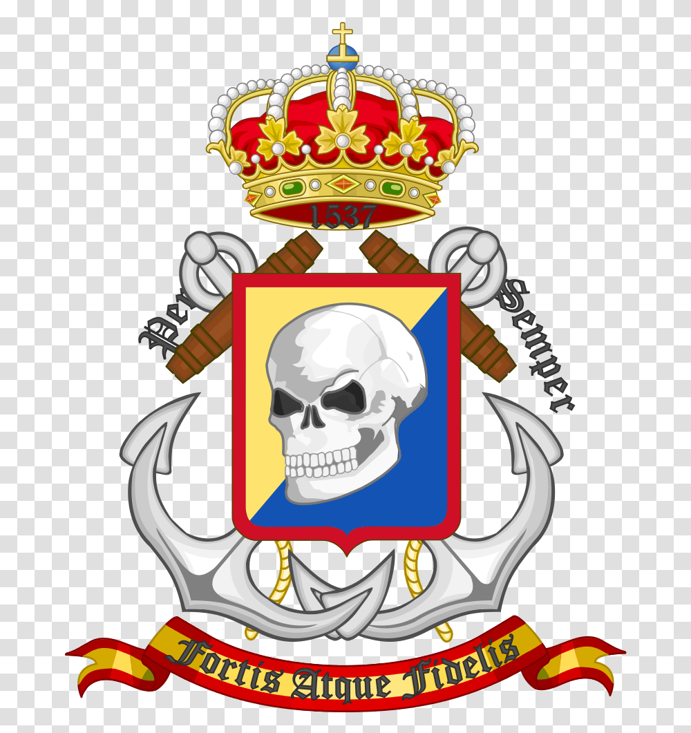 Clipart Library File Coat Of Arms The Spanish Spanish Marine Infantry, Sunglasses, Accessories, Accessory, Birthday Cake Transparent Png