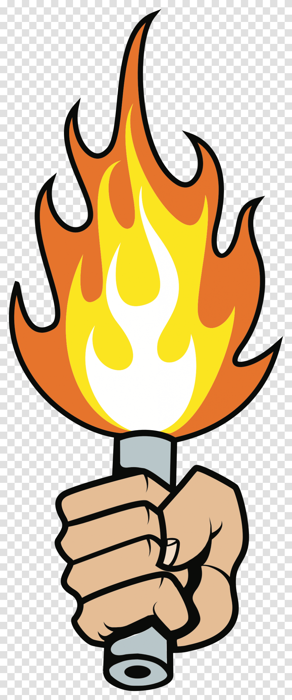 Clipart, Light, Fire, Flame, Torch Transparent Png